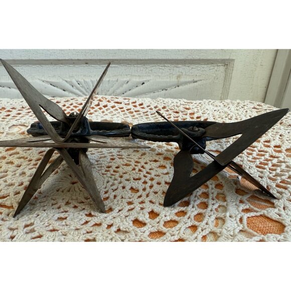 Antique 1800's lot of Two Bell Shaped Food Choppers Cast iron Primitive - Picture 2 of 11